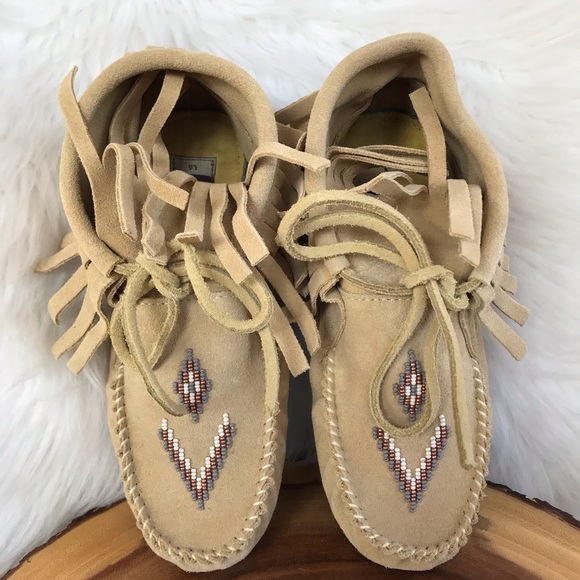 Manitobah leather fringe mukluk moccasins